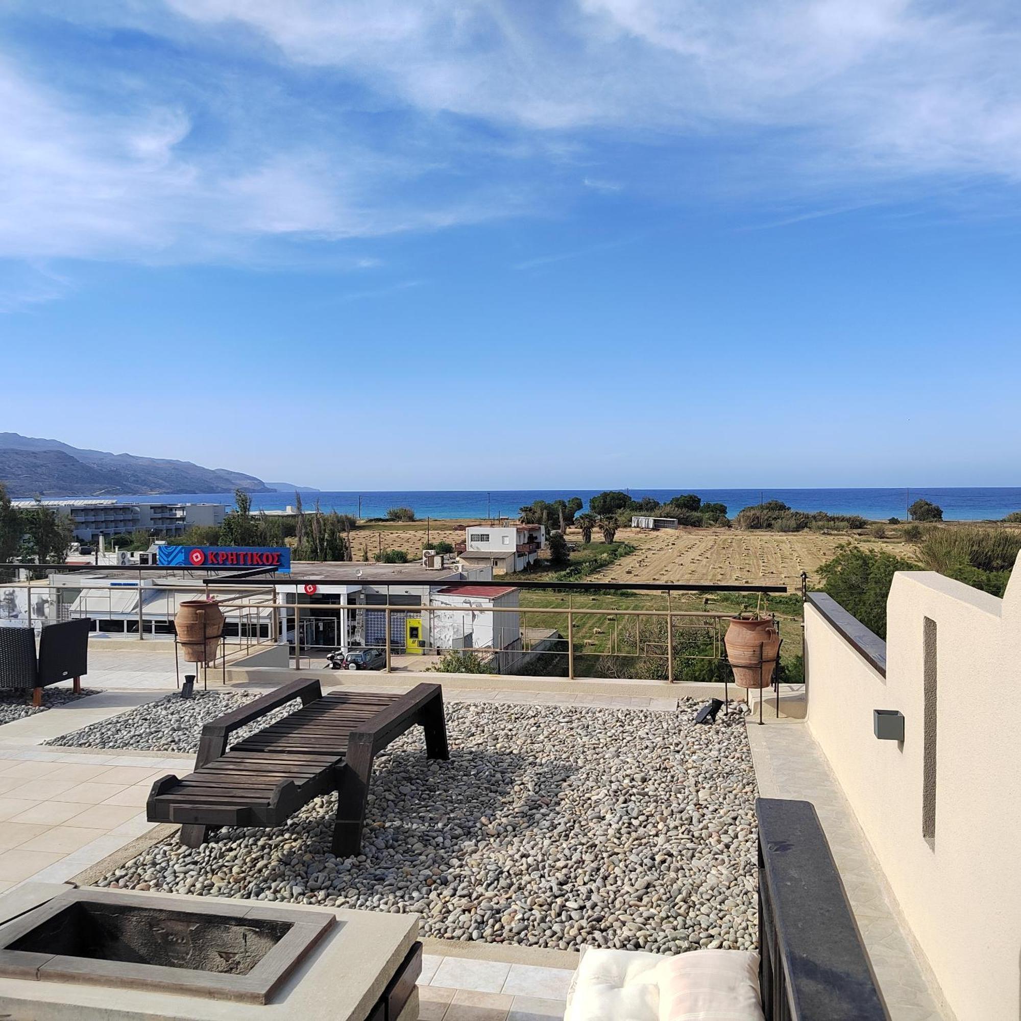 Manos Apartments Kolimvarion Bagian luar foto